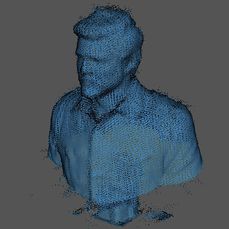 Joel Statue Raw Scan Preview