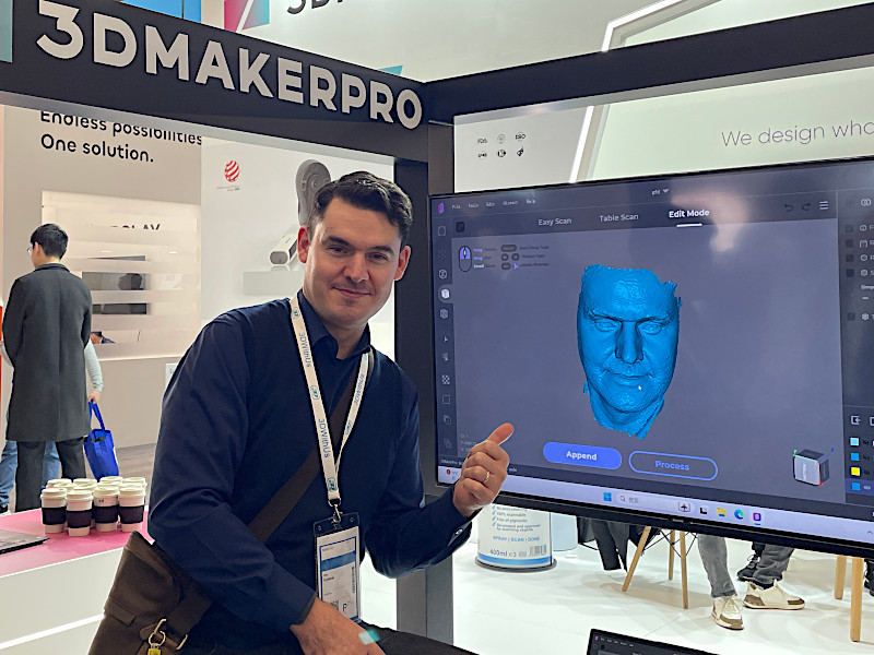 Max Funkner and Scanned Face