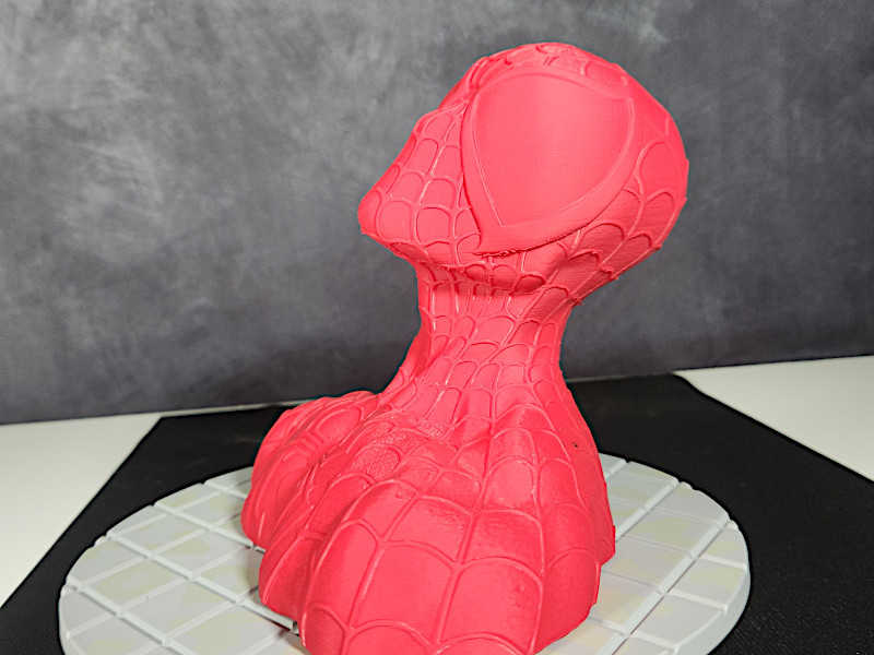 Spiderman Statue on the Turn Table