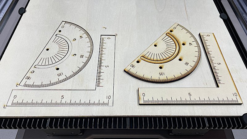 ruler and angle ruler