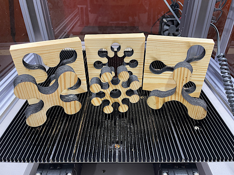 Random Laser Cut Shapes