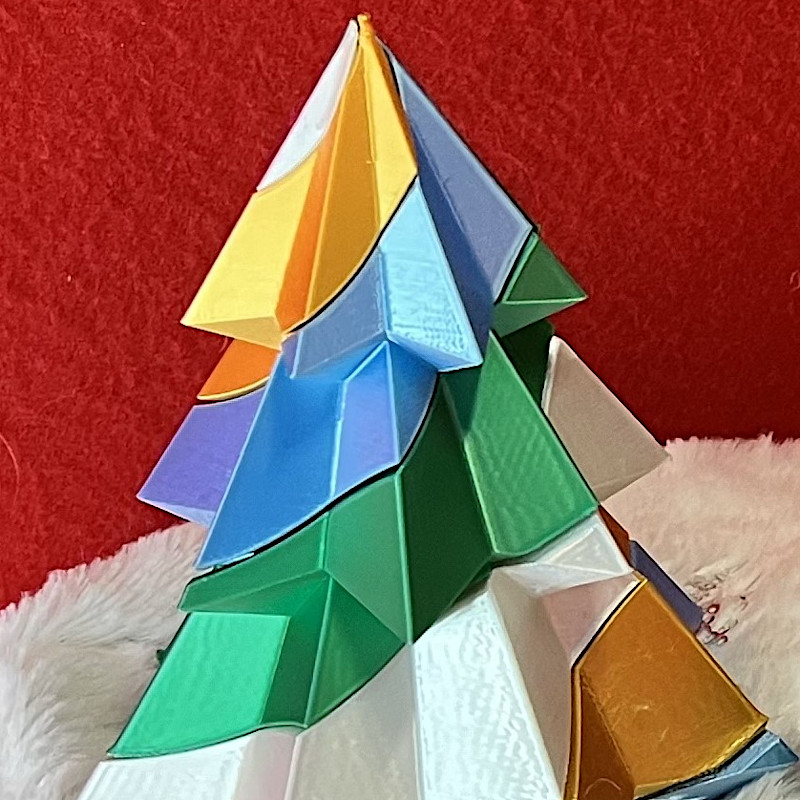 Candy Cane Christmas Tree Puzzle