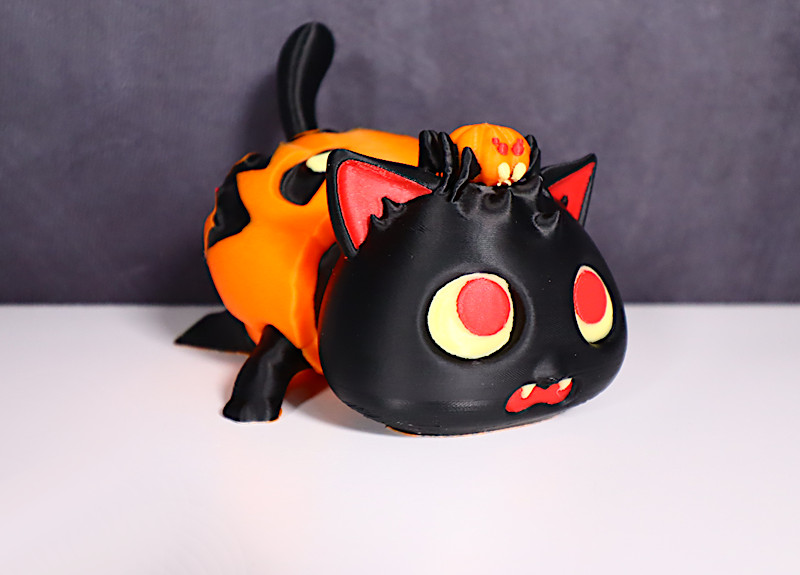 Halloween Spider Pumpkin Cat