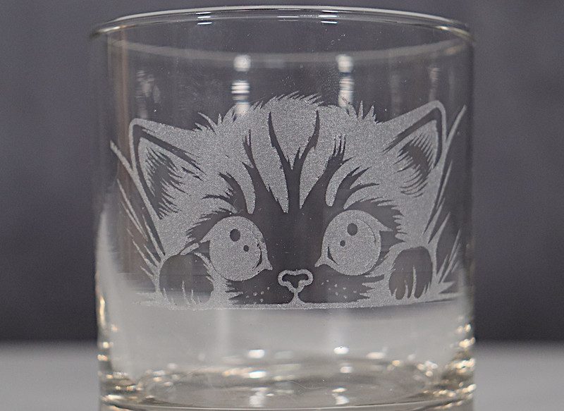 Laser Engraved Curved Glass
