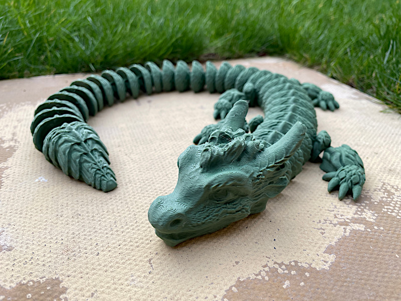 Chip, Wood Dragon in SUNLU Anti-String PLA