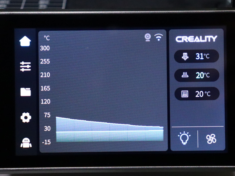 Creality K1 Max Screens Menu