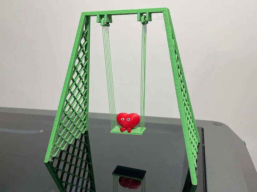 Heart Swing Test Print
