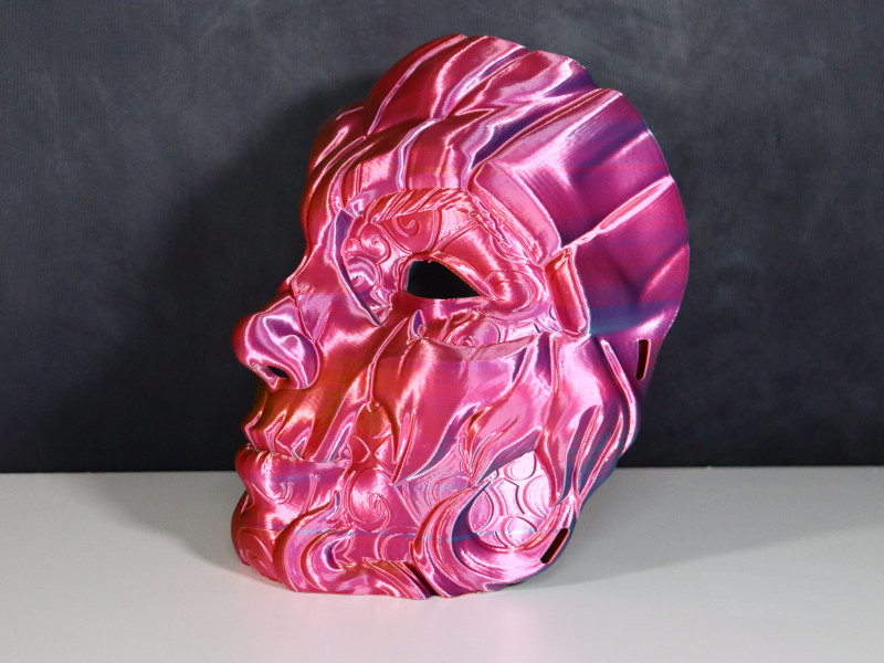 Pumpkin Girl Mask Left Side