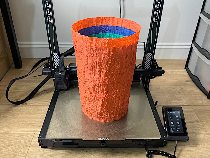 Tree Texture Vase Mode Prints Stacked