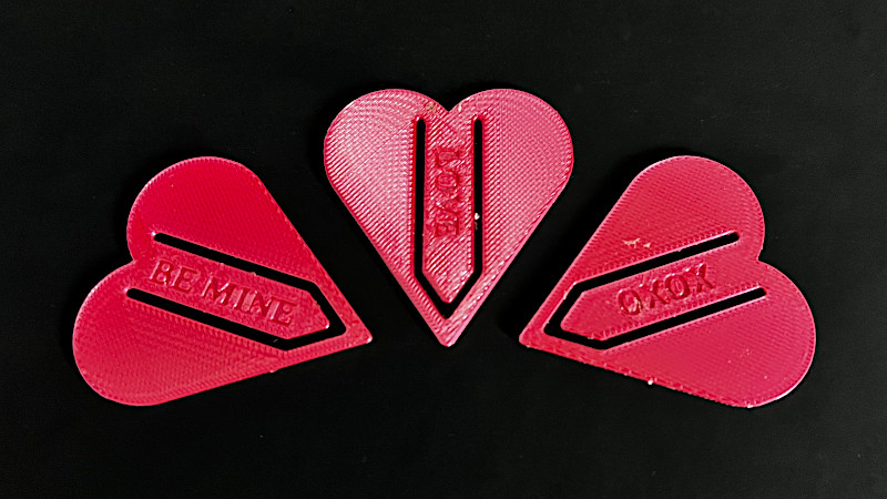 Valentine Themed Bookmars
