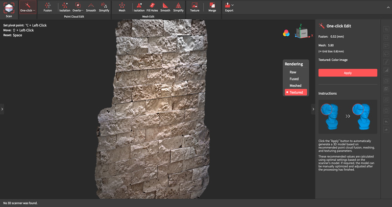 3D scanned stone pattern