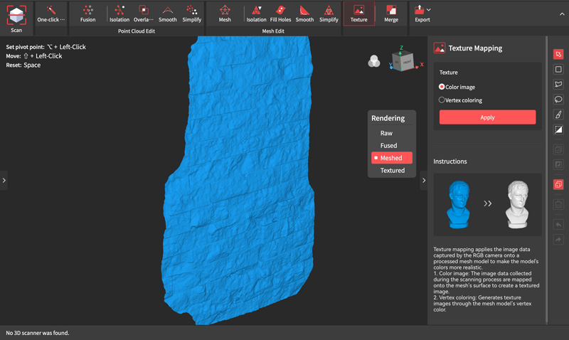 3D scanned wall