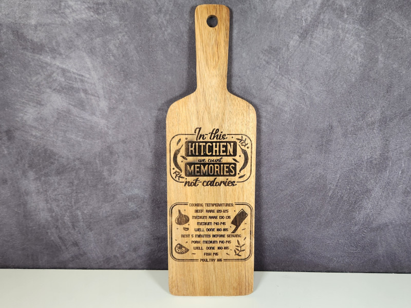 Laser Engraving on the Wood - Cutting Board