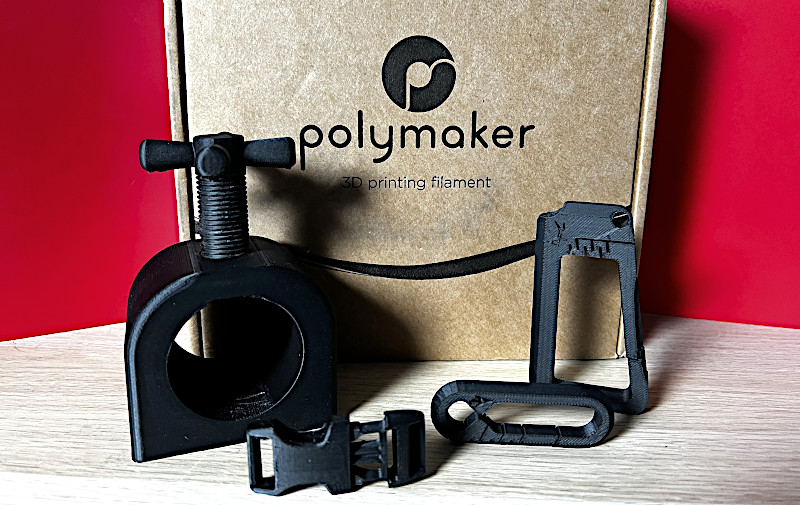 3D Prints in PLA-CF Carbon Fiber