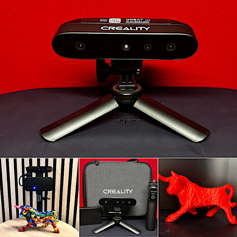 Creality CR-Scan Ferret Pro and Scanned Object