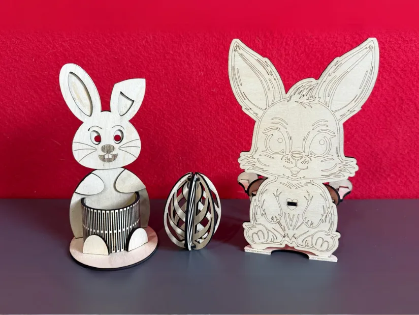 Easter Themed Laser Cut Bunnies