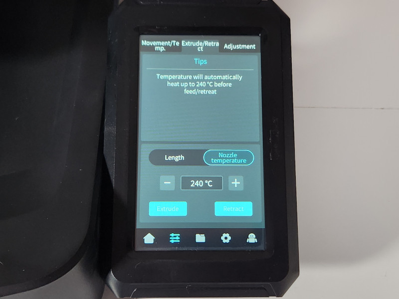 Ender 3 V3 KE Temperature Screen