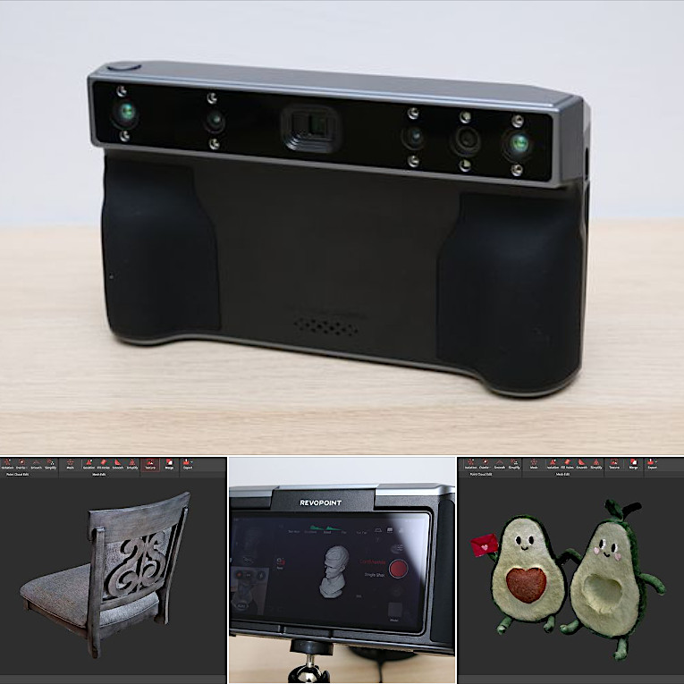 Revopoint MIRACO 3D Scanner and Scanned Results