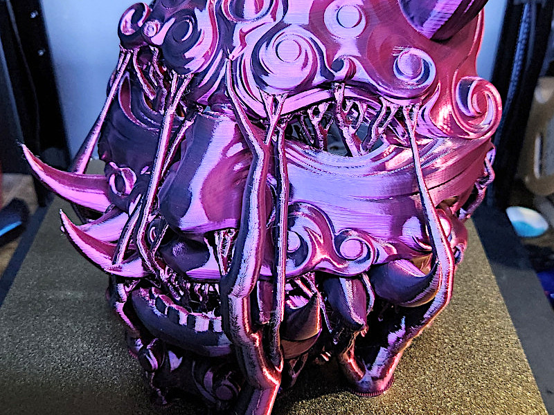 3D Printed Mask with Organic Supports