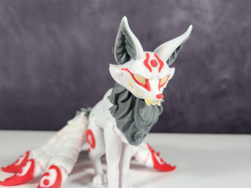 Articulated Kitsune - Close Look