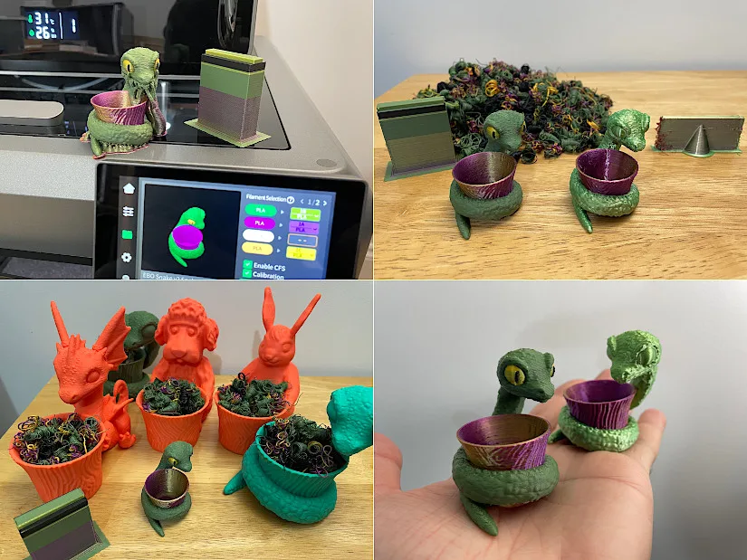 Snake - Multicolor 3D Print Test - 深度按摩by鸦鸦