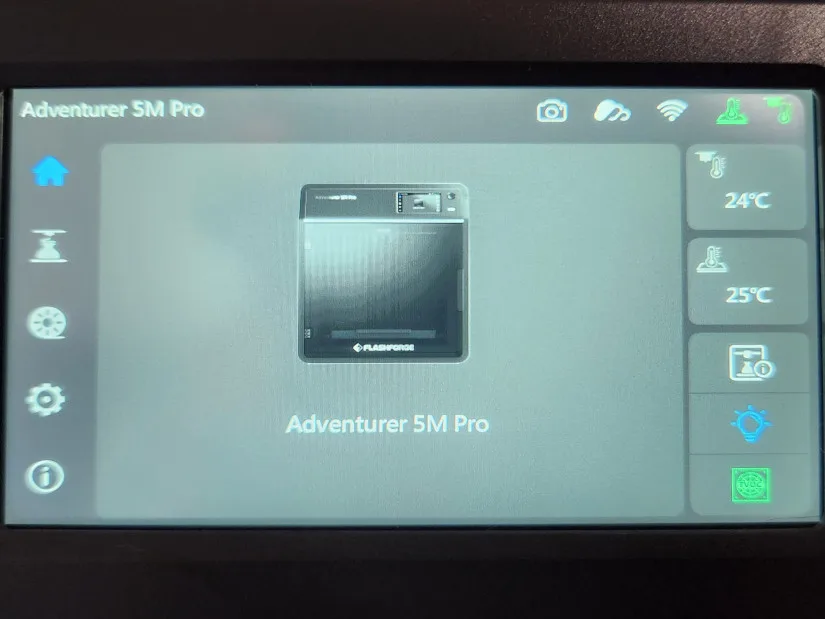 AD5MP Screen - Menu