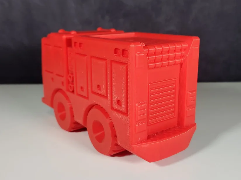 Print in Place - Fire Engine - Back View