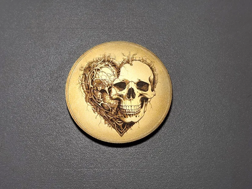 Challenge Coin Skull