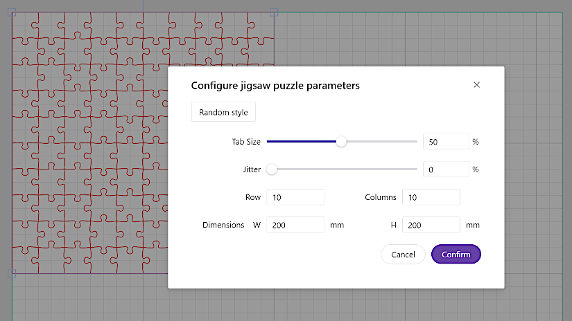 WeCreat MakeIt Puzzle Cutter Feature