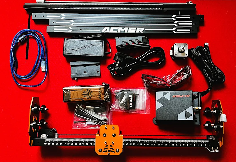 ACMER P1 S Pro Parts and Included Accessories