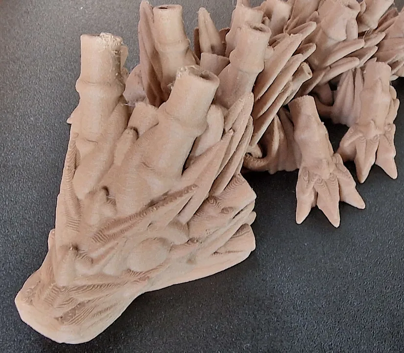Bamboo Dragon Test Print - Close Look