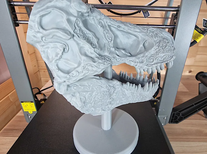 Carved T-Rex Skull - Test Print