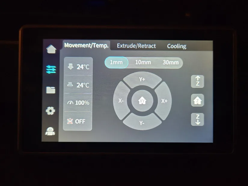 Controls Screen