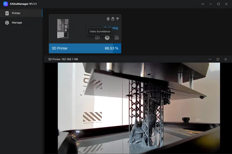 Monitoring via ChituManager
