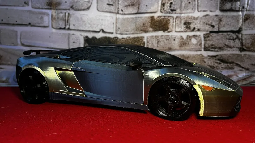 3D Printed 1:10 RC Car Lamborghini Gallardo