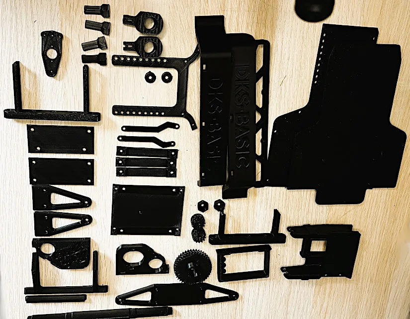 RC Car Parts in Black PLA