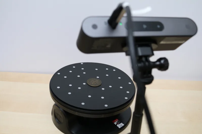 The Coin Getting Scanned