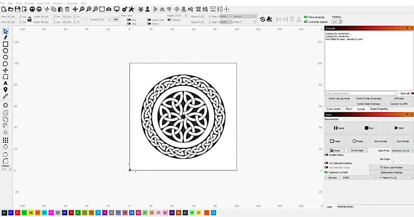 Design Preview in Lightburn