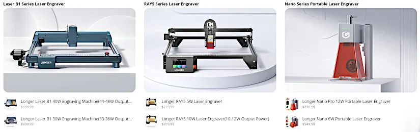 Longer Laser Enravers and Cutters