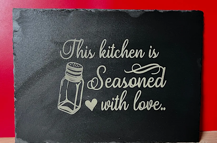 Slate Stone Engraved with Personalized Message