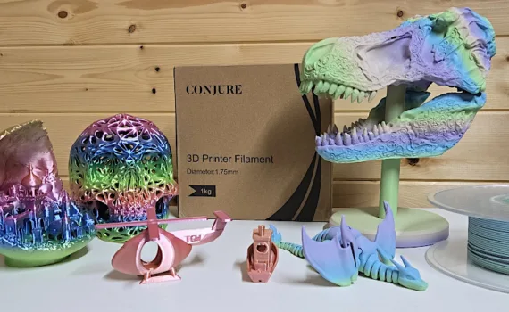 CONJURE 3D Printer Filament and 3D Prints