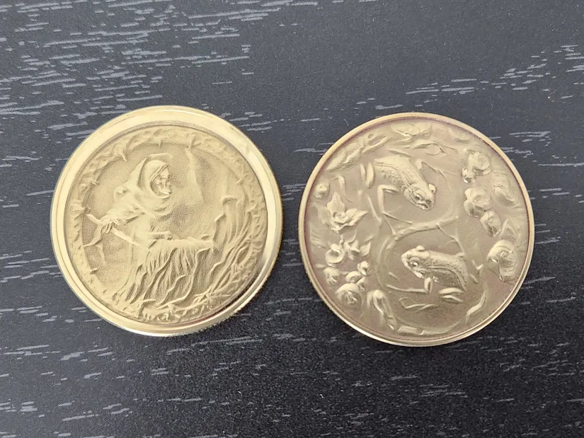 Frog and Reaper Challange Coins