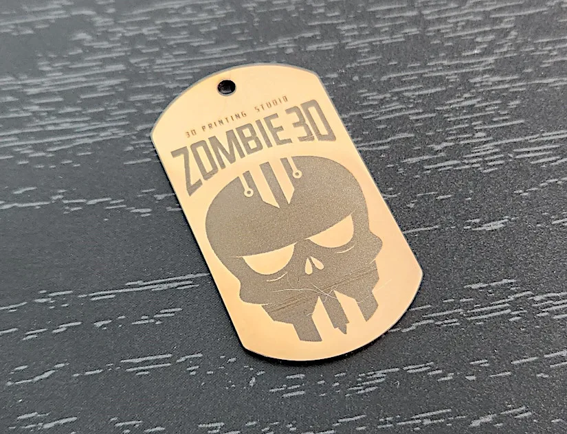 StudioZombie3D Logo on Military Pendant