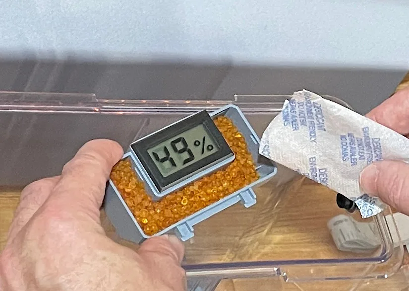 Adding Lose Desiccant