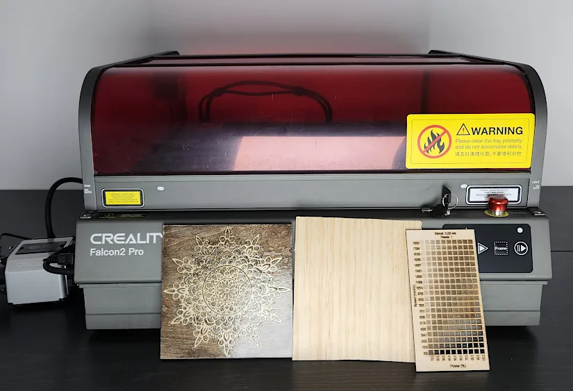 Creality Falcon2 Pro and Laser Engraved Inlay Project