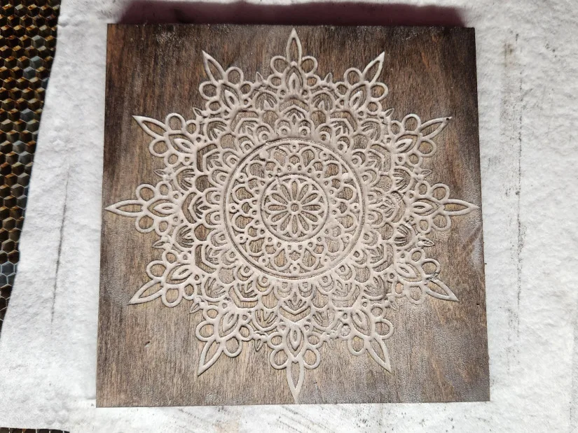 Glue Filled Engraving