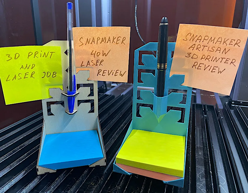 Laser Cut and 3D Printed Note Holders