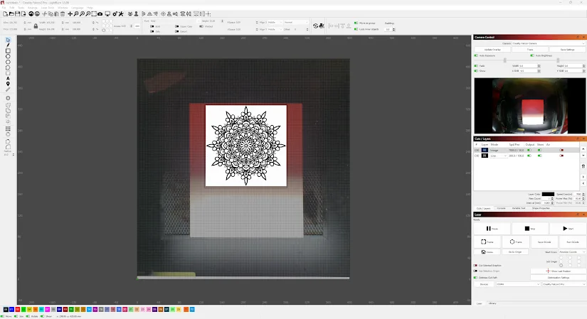 Lightburn - Engraving Preview
