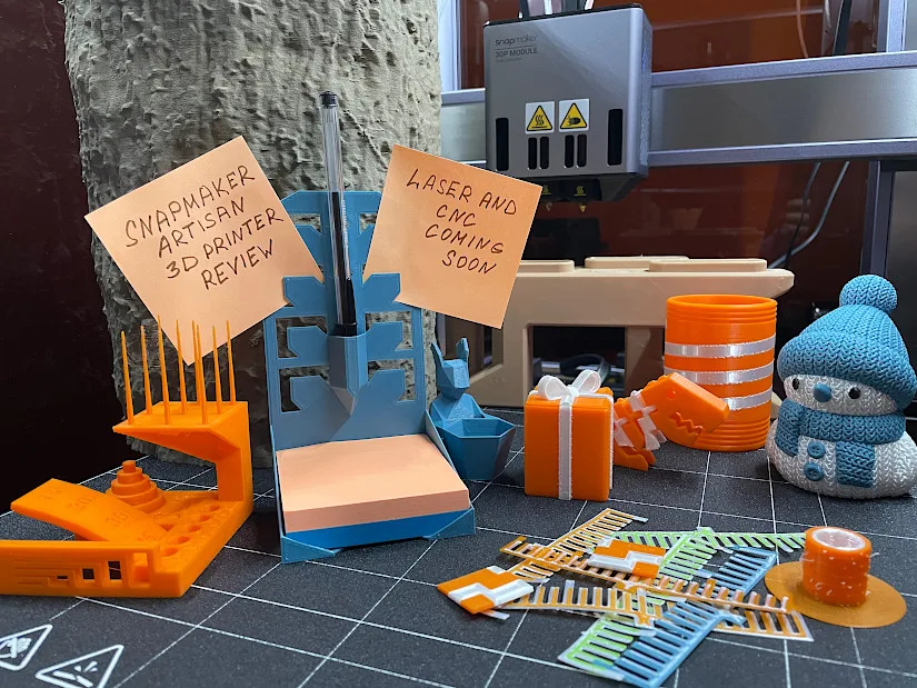 Snapmaker Artisan - Completed Test Prints