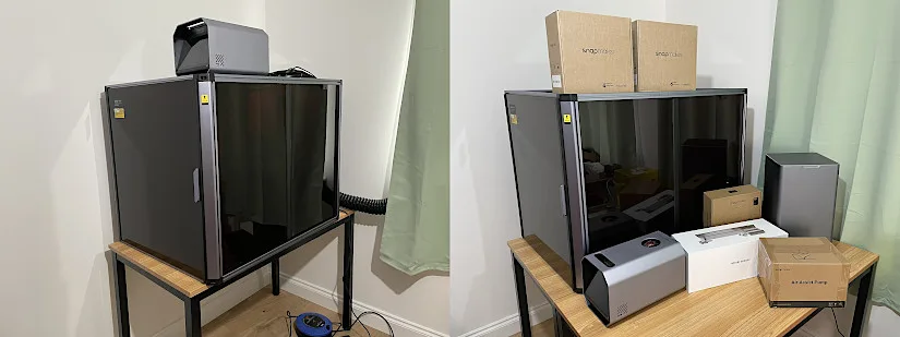 Snapmaker Artisan Setup - Single and Dual Table Positions